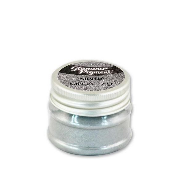 Glamour pigment powder 7gr Silver Stamperia