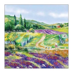 Χαρτοπετσέτα για Decoupage Lavender Landscape - 1 τεμ.