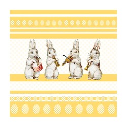 Χαρτοπετσέτα για Decoupage Easter Music Yellow - 1 τεμ.