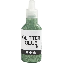 Glitter glue green 25ml 
