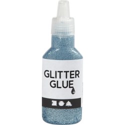 Glitter glue light blue 25ml 