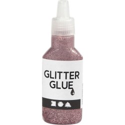 Glitter glue rose 25ml 