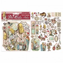 Έτοιμα σχέδια Die cuts Alice Stamperia