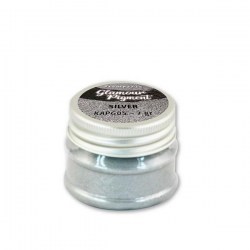 Glamour pigment powder 7gr Silver Stamperia