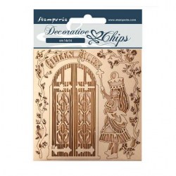 Διακοσμητικό Chipboard Queen Alice 14x14cm Stamperia