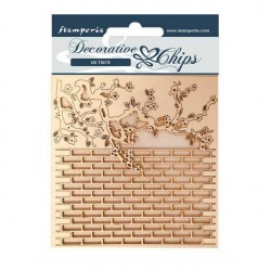 Διακοσμητικό Chipboard Alice muro 14x14cm Stamperia