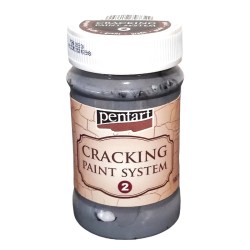 Cracking Paint System Step 2 - Pentart 100ml  - Graphit Grey