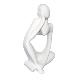 Κεραμικό μοντέρνο άγαλμα οκλαδόν 12.5x7.5x4.8cm