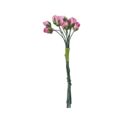Λουλούδια ροζ mini 5mm 12 τεμ.