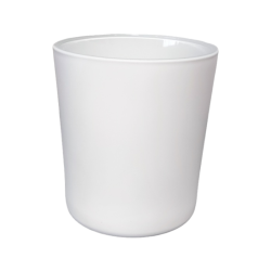 Ποτήρι γυάλινο για κερί 250ml - Χρώμα Λευκό Ματ