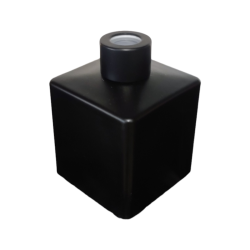Τετράγωνο μπουκάλι για Reed Diffusers 200ml - Μαύρο Ματ 