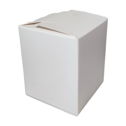 Χάρτινο κουτί για ποτήρι κεριού - Χρώμα Λευκό