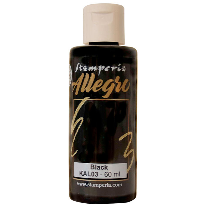 Ακρυλικά Χρώματα Allegro Black 59ml Stamperia