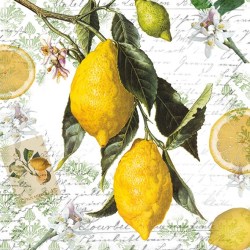 Χαρτοπετσέτα για Decoupage Lemon 33x33cm - 1 τεμ.