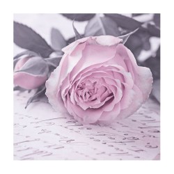 Χαρτοπετσέτα για Decoupage Ροζ Τριαντάφυλλο Vintage - 1 τεμ.