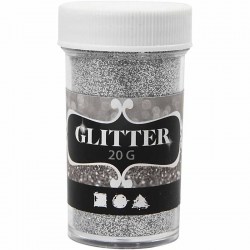 Χρυσόσκονη glitter 20g - Silver