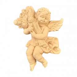 Ξυλόγλυπτο Διακοσμητικό Άγγελος 14.5x13cm