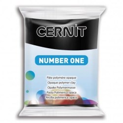 Πολυμέρικος πηλός Cernit 56gr No.100 Χρώμα Μαύρο