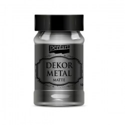 Dekor Metal  Silver 100ml Pentart