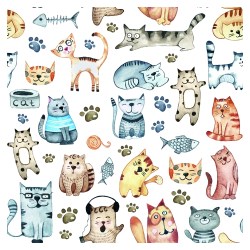 Χαρτοπετσέτα Decoupage Pet Cats 33x33cm