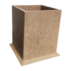 MDF Μολυβοθήκη Τετράγωνη 87x87x110mm