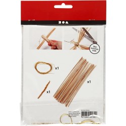 Χριστουγεννιάτικο KIT DIY Ψάθινα Αγγελάκια