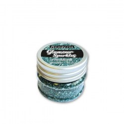 Sparkles glitter σε νιφάδες Powder Blue 40gr Stamperia