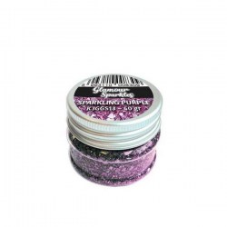 Sparkles glitter σε νιφάδες Sparkling Purple 40gr Stamperia