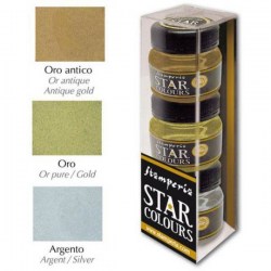 Set Μεταλλικά Χρώματα Star 30ml - Stamperia 3 τεμαχια