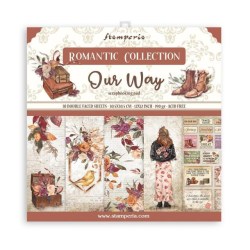 Σετ 10 Χαρτιά Scrapbooking Our way 31x31x0.6cm 190gr Stamperia