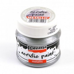 Metallic Paint 50ml Pentart  - Silver