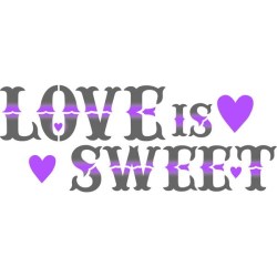 Stencil Love is Sweet 38x15cm Stamperia 