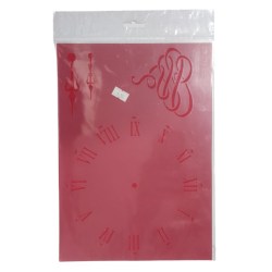 Stencil clock 30x21cm