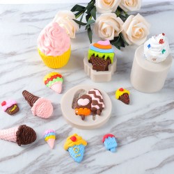 Καλούπι σιλικόνης για δημιουργία 3d Cupcake 6.5x6.5x8.1cm