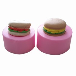 Καλούπι σιλικόνης 3d mini hamburger 7x6.2cm