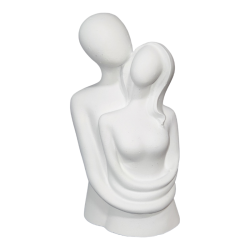Κεραμικό διακοσμητικό Άγαλμα Ζευγάρι Αγκαλιά 13x6.7x5cm