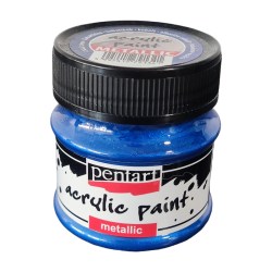 Metallic Paint 50ml Pentart  - Cobalt Blue