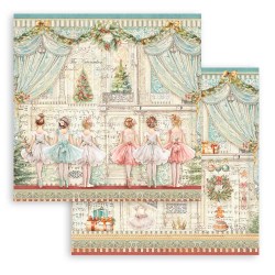 Χαρτί Scrapbooking Διπλής Όψεως The Nutcracker Ballet 30.5x30.5cm Stamperia