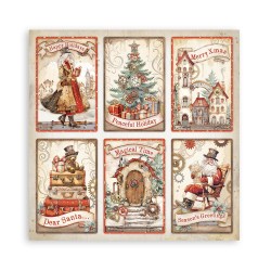 Σετ 10 Χαρτιά Scrapbooking Gear up for Christmas 31x31x0.6cm 190gr Stamperia