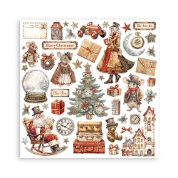 Σετ 10 Χαρτιά Scrapbooking Gear up for Christmas 31x31x0.6cm 190gr Stamperia