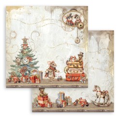 Σετ 10 Χαρτιά Scrapbooking Gear up for Christmas 31x31x0.6cm 190gr Stamperia