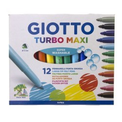 Μαρκαδόροι Giotto Turbo Maxi 12 τεμαχίων