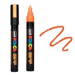 Μαρκαδόρος για όλες τις επιφάνειες Uni Paint POSCA 1.8-2.5mm - Φωσφωριζέ Πορτοκαλί