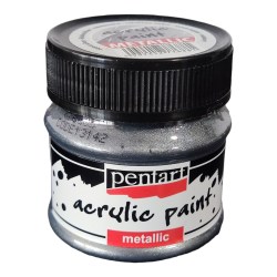 Metallic Paint 50ml Pentart - Rococo Silver