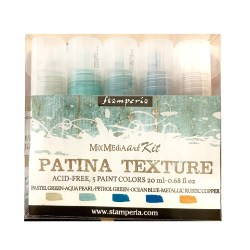 Patina Texture effect (εφέ πατίνα) 5 σε 1 - Stamperia