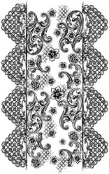 Σφραγίδα Lace 7x11cm Stamperia