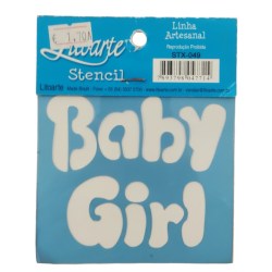 Stencil Fuvarte Baby Girl 10x10cm