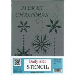 Stencil 20x14.5cm Daily Art Christmas