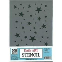 Stencil 20x14.5cm Daily Art Stars