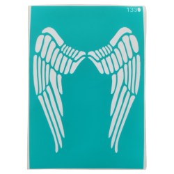 Αυτοκόλλητο Stencil Artistic Design Angel's Wings 20x14cm 